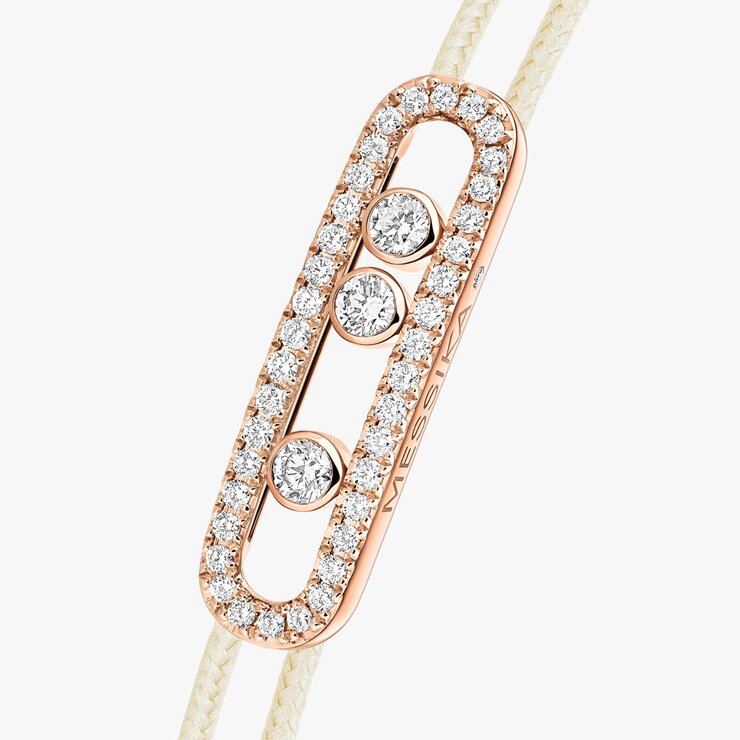 Messika armband in rosé goud 18kt met briljant van 0,26 karaat