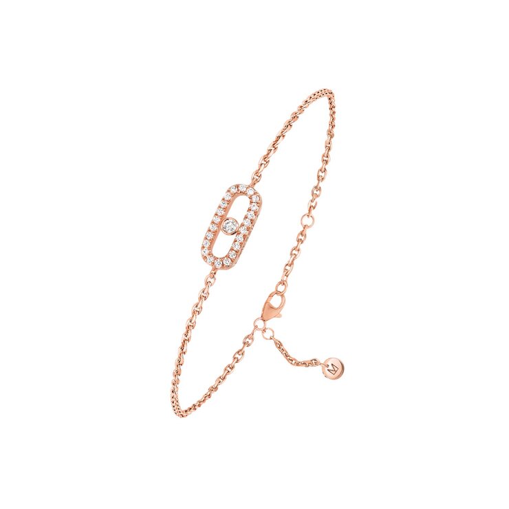 Messika armband in rosé goud 18kt met briljant van 0,07 karaat