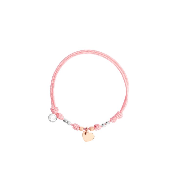 DoDo armband in rosé goud 9kt en zilver