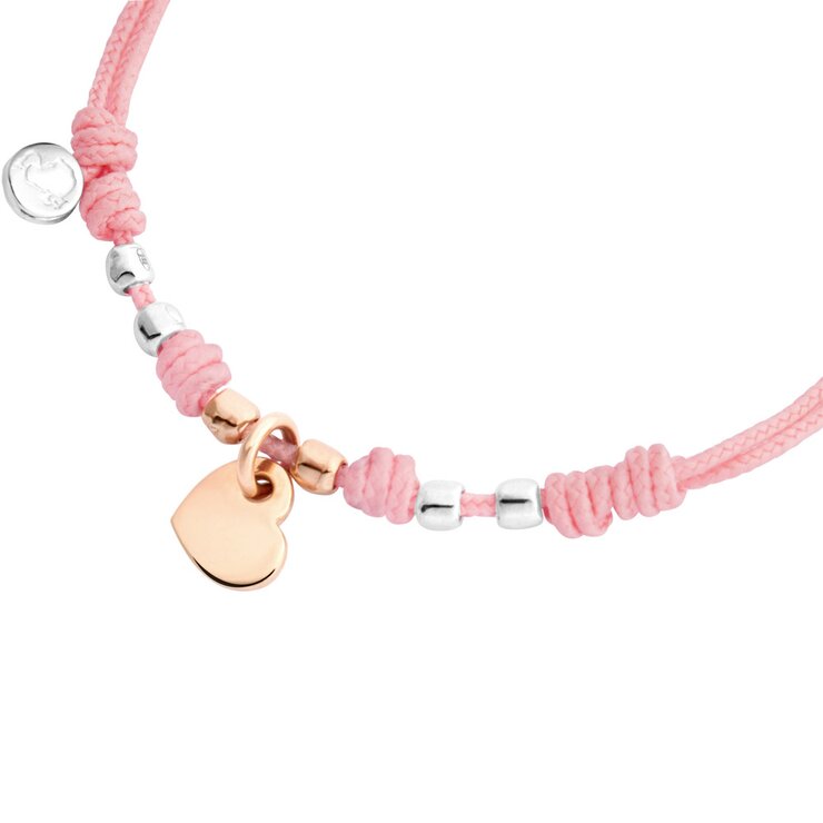 DoDo armband in rosé goud 9kt en zilver