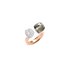 Pomellato ring in rosé goud 18kt met prasioliet omringd door briljanten van 0,80 karaat - thumb