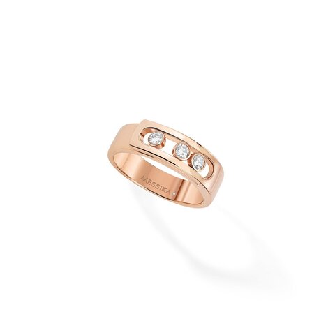 Messika ring in rosé goud 18kt met briljant van 0,15 karaat