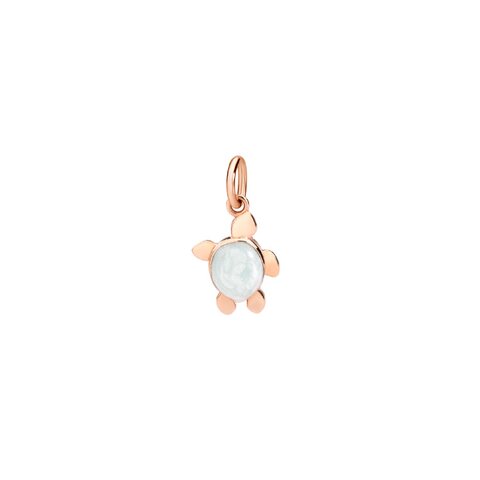 DoDo hanger in rosé goud 9kt met email