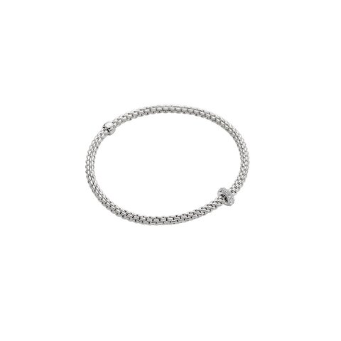 Fope armband in wit goud 18kt met briljant van 0,18 karaat