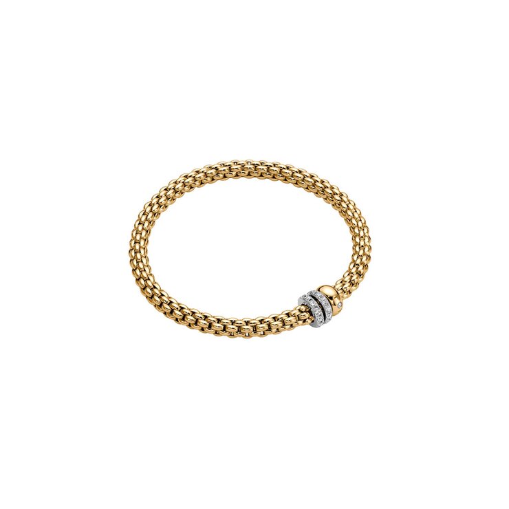 Fope armband in geel goud 18kt met briljant van 0,56 karaat