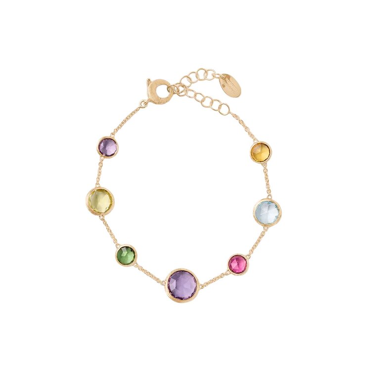 Marco Bicego armband in geel goud 18kt met edelstenen multicolor