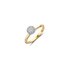 The Exclusive Collection verlovingsring in geel goud 18kt met briljant (ronde diamant) van 0.33 karaat als hoofdsteen omringd door briljanten van 0,08 karaat - thumb