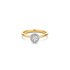 The Exclusive Collection verlovingsring in geel goud 18kt met briljant (ronde diamant) van 0.33 karaat als hoofdsteen omringd door briljanten van 0,08 karaat - thumb