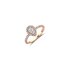 The Exclusive Collection verlovingsring in rosé goud 18kt met peervormige diamant van 0,41 karaat als hoofdsteen omringd door briljanten van 0,40 karaat - thumb