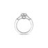 The Exclusive Collection verlovingsring in wit goud 18kt met briljant (ronde diamant) van 1,50 karaat en rechthoekige diamant - thumb