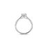 The Exclusive Collection verlovingsring in wit goud 18kt met briljant (ronde diamant) van 0,70 karaat als hoofdsteen omringd door briljanten van 0,29 karaat - thumb