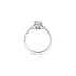 The Exclusive Collection verlovingsring in wit goud 18kt met briljant (ronde diamant) van 1,01 karaat als hoofdsteen omringd door briljanten van 0,29 karaat - thumb