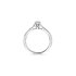 The Exclusive Collection verlovingsring in wit goud 18kt met ovalen diamant van 0,40 karaat als hoofdsteen omringd door briljanten van 0,15 karaat - thumb