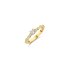 The Exclusive Collection verlovingsring in geel goud 18kt met briljant (ronde diamant) van 0,25 karaat als hoofdsteen omringd door briljanten van 0,19 karaat - thumb