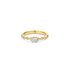 The Exclusive Collection verlovingsring in geel goud 18kt met briljant (ronde diamant) van 0,25 karaat als hoofdsteen omringd door briljanten van 0,19 karaat - thumb