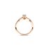 The Exclusive Collection verlovingsring in rosé goud 18kt met briljant (ronde diamant) van 0,25 karaat als hoofdsteen omringd door briljanten van 0,10 karaat - thumb