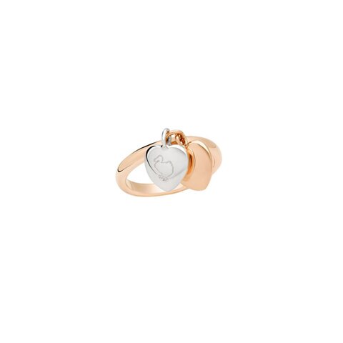 DoDo ring in rosé goud 9kt en zilver