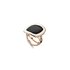 Bigli ring in rosé goud 18kt met onyx - thumb