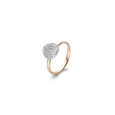 Bigli ring in rosé goud 18kt met briljant van 0,38 karaat