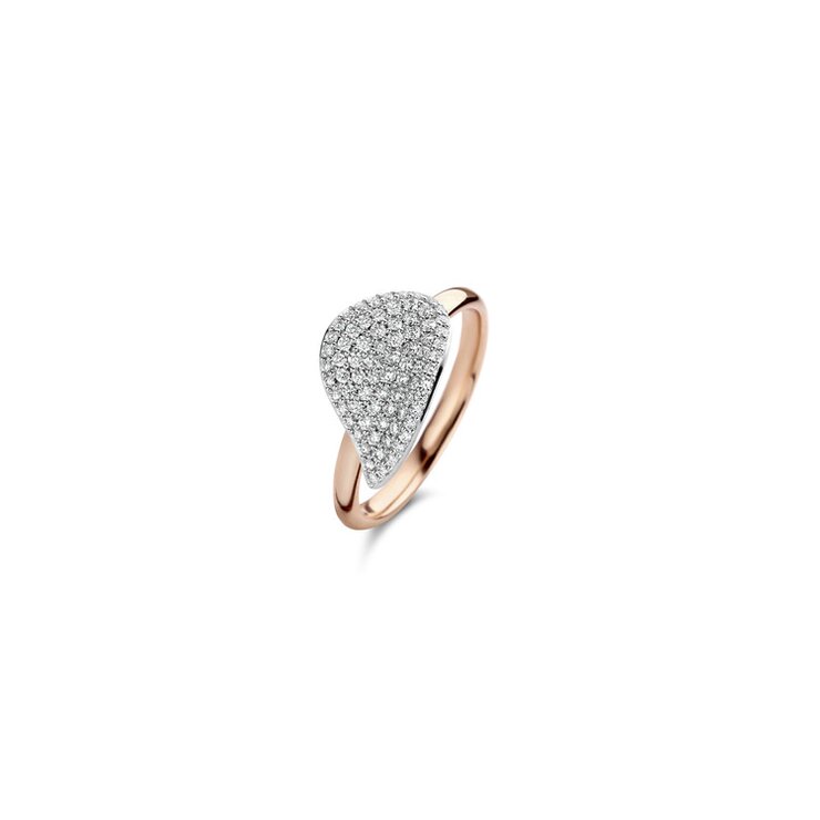 Bigli ring in rosé goud 18kt met briljant van 0,45 karaat