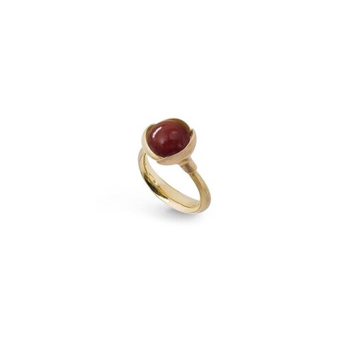 Ole Lynggaard ring in geel goud 18kt met carnelian