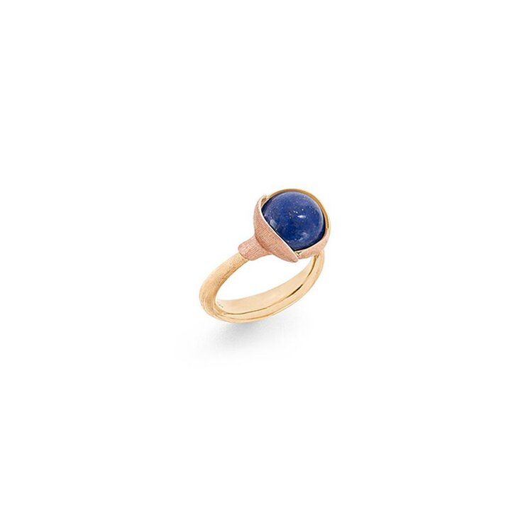 Ole Lynggaard ring in geel goud 18kt met lapis lazuli