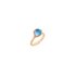 Ole Lynggaard ring in geel goud 18kt met topaas blauw - thumb