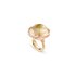 Ole Lynggaard ring in geel goud 18kt met quartz rutile omringd door briljanten van 0,15 karaat - thumb