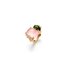 Ole Lynggaard ring in geel goud 18kt met quartz rose & toermalijn omringd door briljanten van 0,43 karaat - thumb