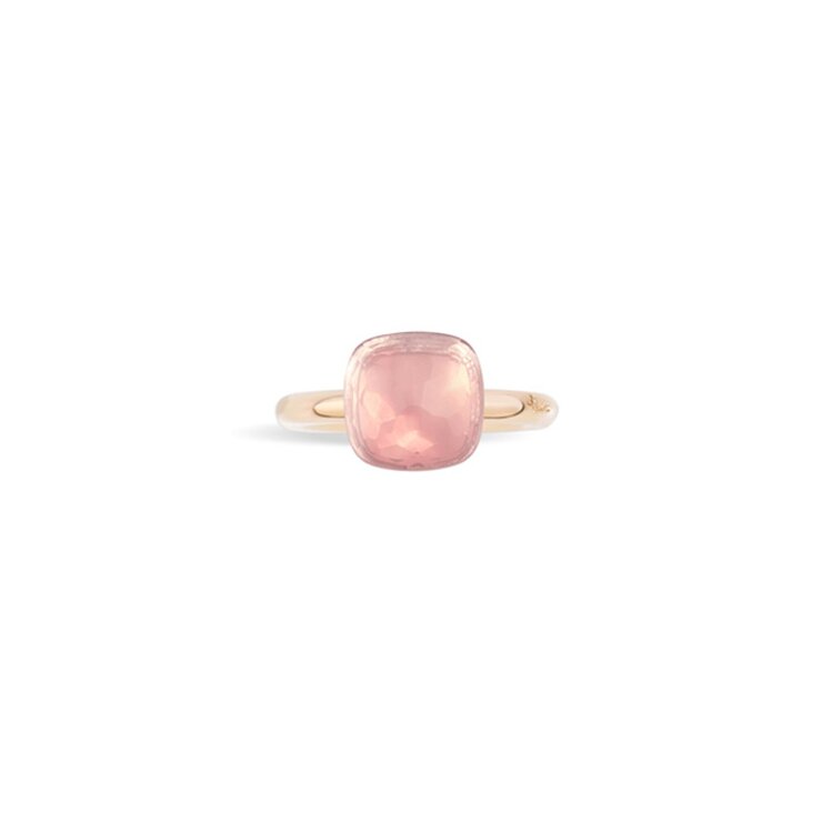 Pomellato ring in rosé goud 18kt met quartz rose