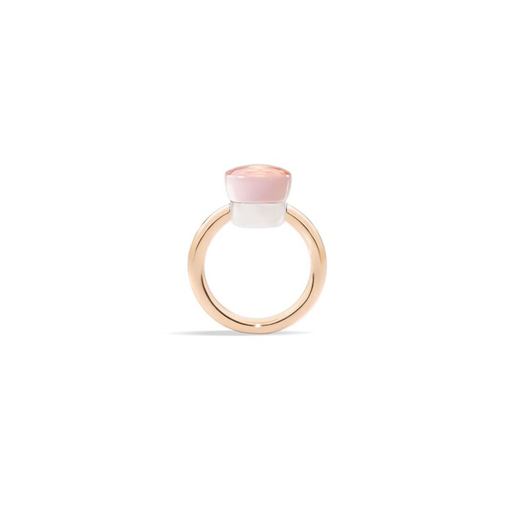 Pomellato ring in rosé goud 18kt met quartz rose