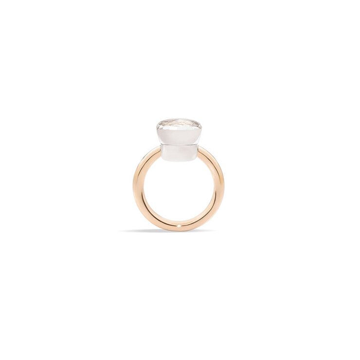 Pomellato ring in rosé goud 18kt met topaas incoloré