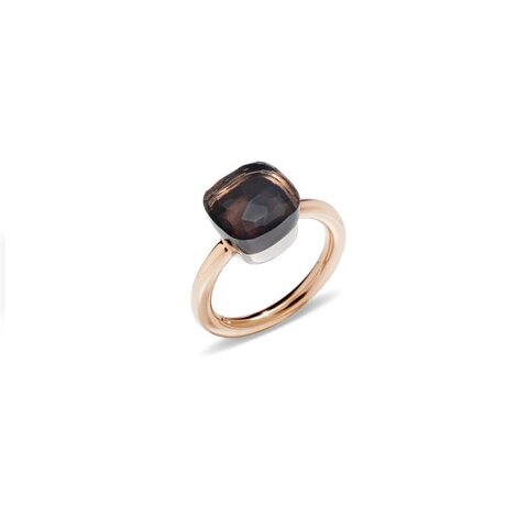 Pomellato ring in rosé goud 18kt met quartz fumé