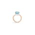 Pomellato ring in rosé goud 18kt met topaas blauw - thumb