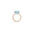 Pomellato ring in rosé goud 18kt met topaas blauw - thumb