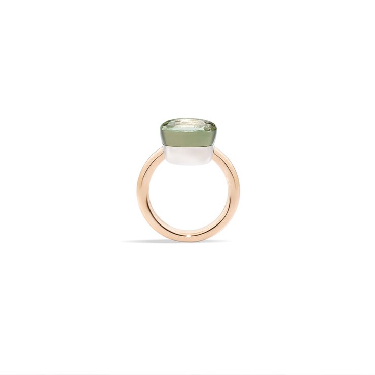 Pomellato ring in rosé goud 18kt met prasioliet