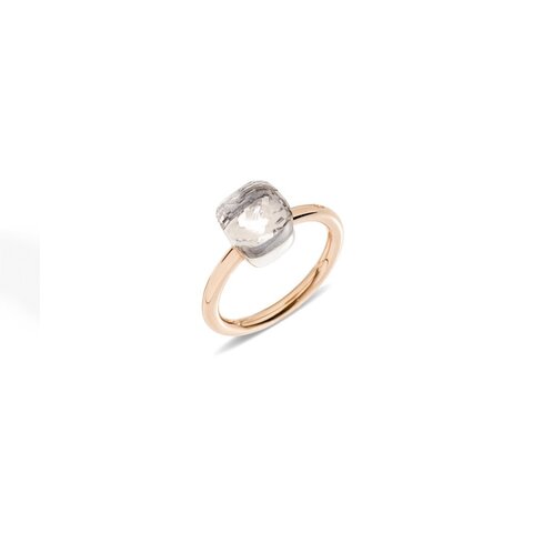 Pomellato ring in rosé goud 18kt met topaas incoloré