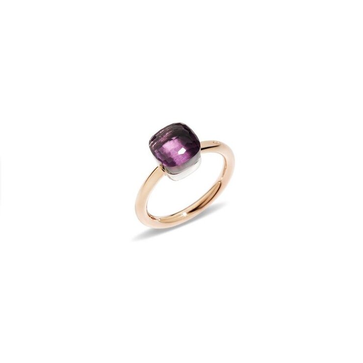 Pomellato ring in rosé goud 18kt met amethist