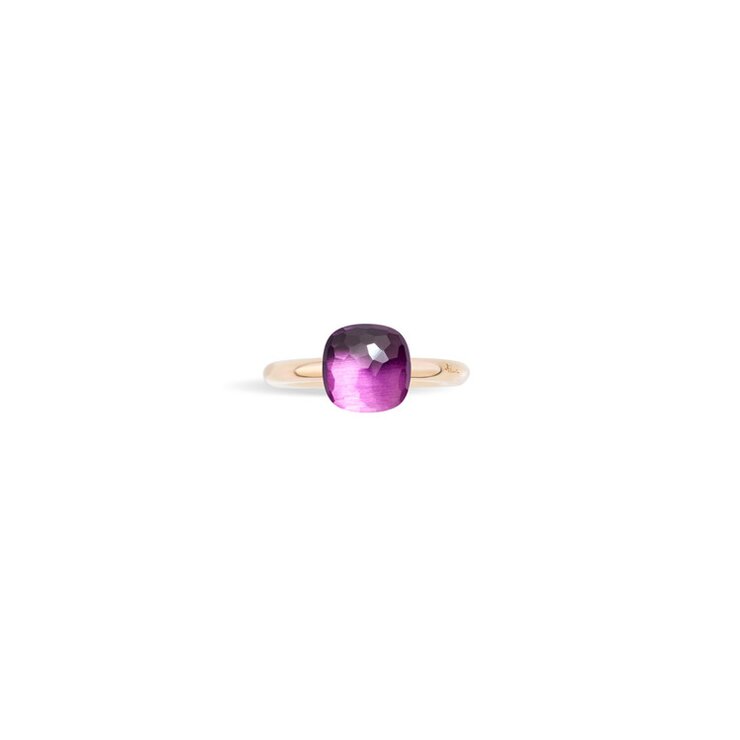 Pomellato ring in rosé goud 18kt met amethist