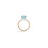 Pomellato ring in rosé goud 18kt met topaas blauw - thumb