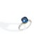 Pomellato ring in wit goud 18kt met topaas london & turquoise omringd door briljanten van 0,46 karaat - thumb