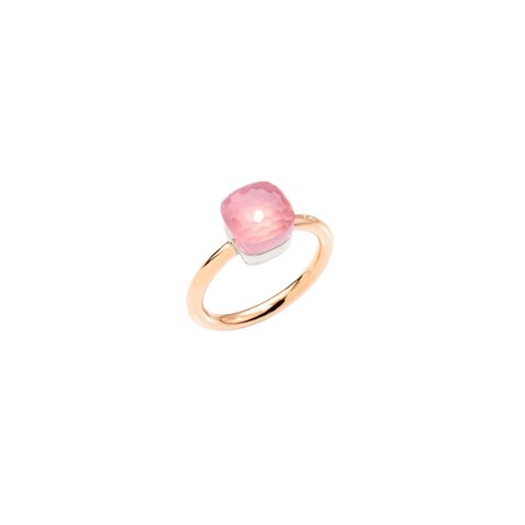 Pomellato ring in rosé goud 18kt met quartz rose