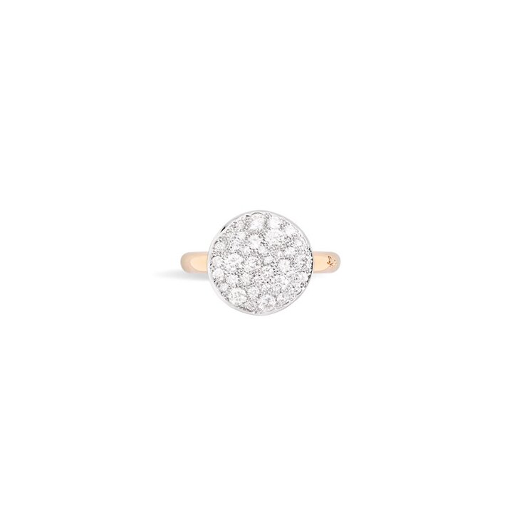 Pomellato ring in rosé goud 18kt met briljant van 0,68 karaat