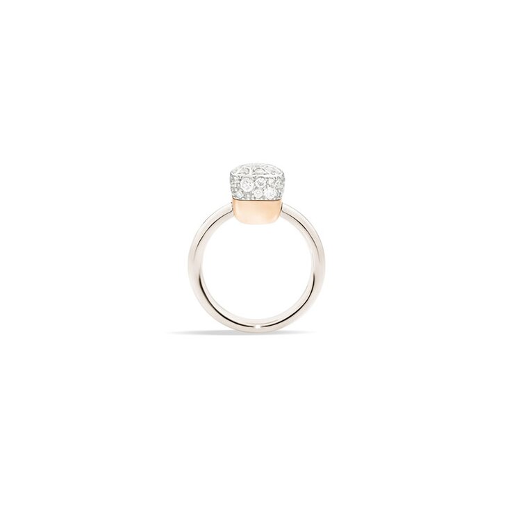 Pomellato ring in rosé goud 18kt met briljant van 0,84 karaat