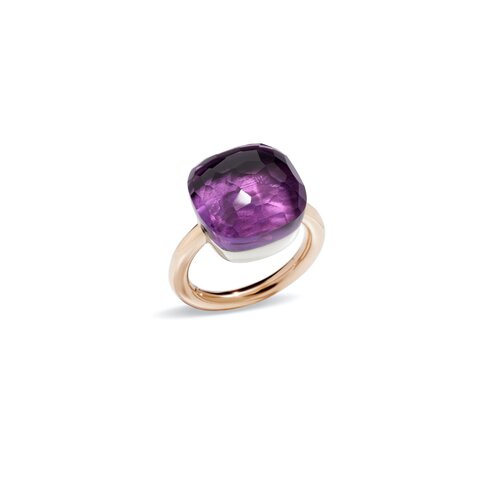 Pomellato ring in rosé goud 18kt met amethist