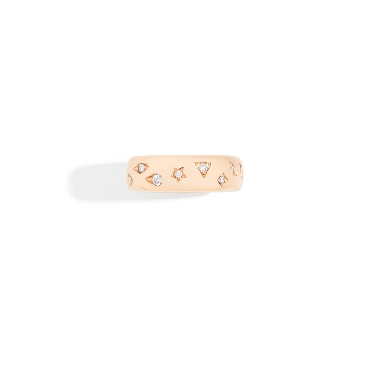 Pomellato ring in rosé goud 18kt met briljant van 0,50 karaat