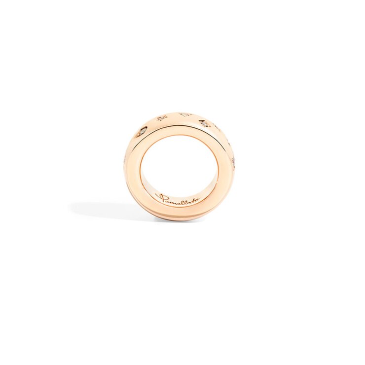 Pomellato ring in rosé goud 18kt met briljant van 0,50 karaat