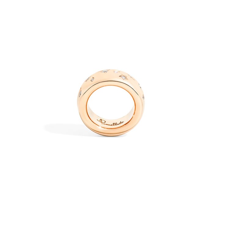 Pomellato ring in rosé goud 18kt met briljant van 0,66 karaat