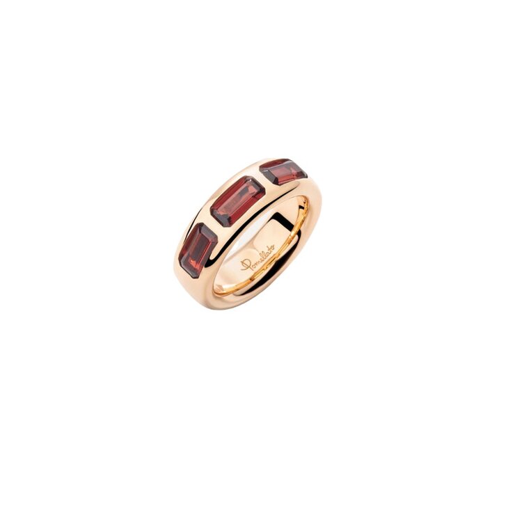 Pomellato ring in rosé goud 18kt met pyrope garnet