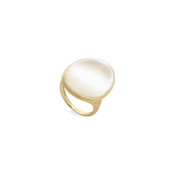 Marco Bicego ring in geel goud 18kt met parelmoer